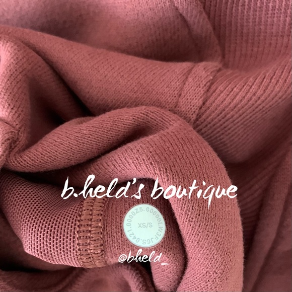 lululemon Scuba Oversized Funnel Neck Half-Zip in Smoky Red Size XS/S New NWT - Picture 13 of 14